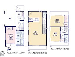 横浜市保土ケ谷区常盤台　新築戸建　全3棟　2号棟