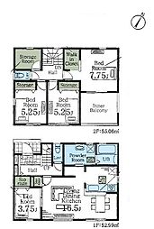 久喜栗橋東第2 全4棟 2号棟