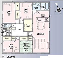 加須市北下新井第6　全5棟　3号棟