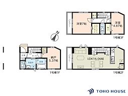 蕨市塚越4丁目　第2　1号棟　全3棟