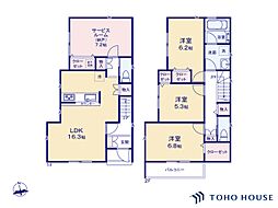 蕨市北町3丁目　2期　1号棟　全2棟