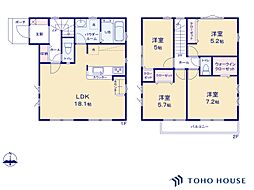 川口市北原台2丁目　1期　1号棟　全4棟