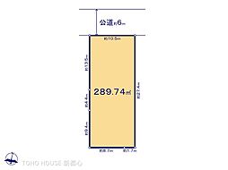 草加市稲荷６丁目の土地