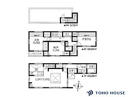 草加市長栄2丁目　2A　全1棟