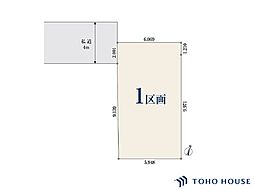 中央区上落合6丁目　606　1区画　全1区画