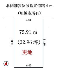 砂新田　歩8分　建築条件無し売地