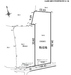 建築条件無し売地　更地143坪　川島町吹塚