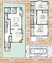 川越市的場新町の一戸建て