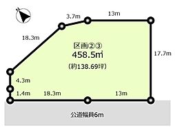 君津市杉谷分譲地 全15区画 区画(セット区画A)