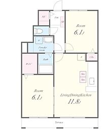 ジャルディーノ・ア・カーサ　1Ｆ 107