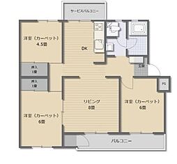 水無瀬青葉ハイツ4号棟 405