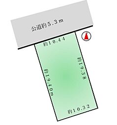 高浜市芳川町土地　中地側