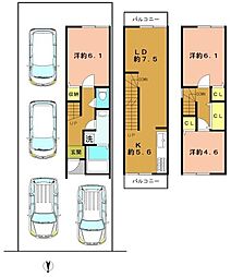 京都市西京区桂稲荷山町の一戸建て