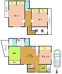 京都市右京区梅津東構口町の一戸建て