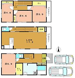 長岡京市一文橋2丁目の一戸建て
