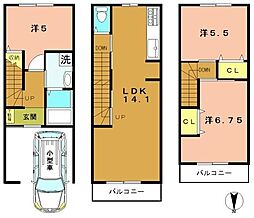 京都市右京区山ノ内荒木町の一戸建て