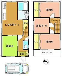 京都市西京区大枝東長町の一戸建て