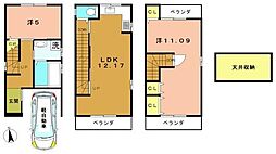京都市右京区西京極畑田町の一戸建て