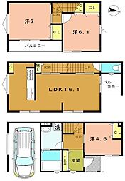 京都市右京区太秦松本町の一戸建て