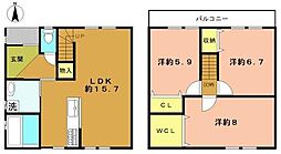 京都市西京区大原野東竹の里町２丁目の一戸建て