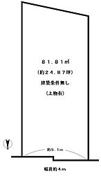 京都市右京区太秦安井藤ノ木町の土地