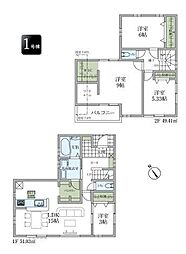リーブルガーデンあきる野野辺第15全3棟　1号棟