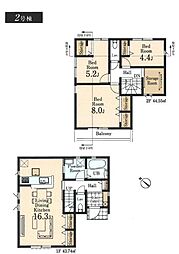 リーブルガーデン瑞穂町むさし野第2全3棟　2号棟