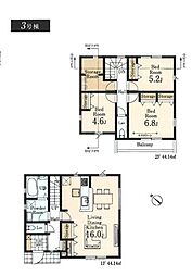 リーブルガーデン瑞穂町むさし野第2全3棟　3号棟
