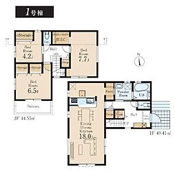 リーブルガーデンあきる野上代継全6棟　1号棟