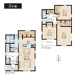 リーブルガーデンあきる野上代継全6棟　5号棟