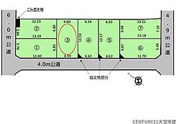 千葉市稲毛区黒砂台2丁目1期　3号地