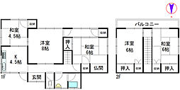 奈良市二名４丁目の一戸建て