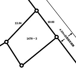 現況更地　建築条件なし売地　阿部倉