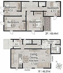 八潮市大字浮塚新築戸建1号棟