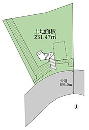 稲城市百村建築条件なし売地