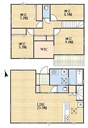 稲城市矢野口新築戸建1号棟 4LDK WIC付き