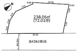 稲城市 百村 建築条件なし売地