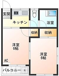 富士マンション 4B