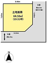 高槻市安満西の町の土地