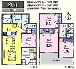 鳩山町今宿　新築分譲住宅　全2棟