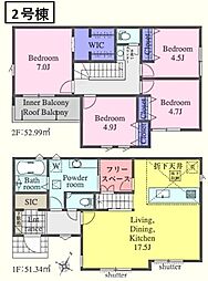 鶴ヶ島市中新田第1期　新築分譲住宅　全3棟