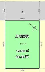川越市吉田新町　建築条件なし売地