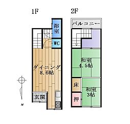 伏見区醍醐槇ノ内町　テラスハウス