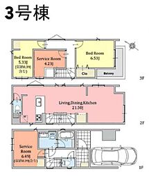 西区岡野2丁目　3号棟