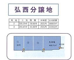 弘西分譲地（2号地の内容）