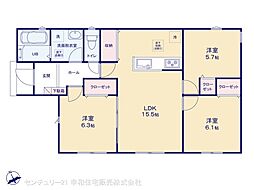 龍ケ崎市城ノ内３丁目の一戸建て