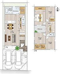 北名古屋市鹿田西赤土の一戸建て