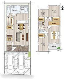北名古屋市鹿田西赤土の一戸建て