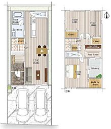 北名古屋市鹿田西赤土の一戸建て
