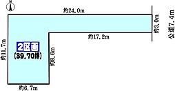 北名古屋市高田寺東の川の土地
